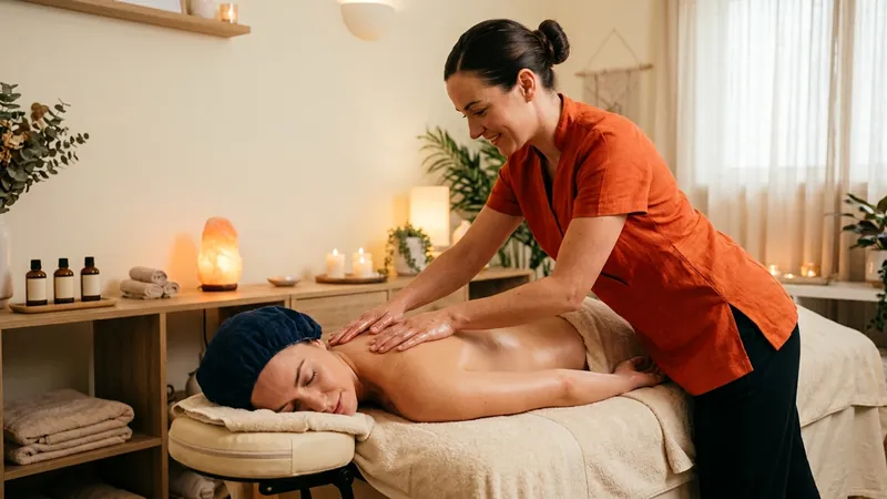 Massagem Relaxante com Óleos
